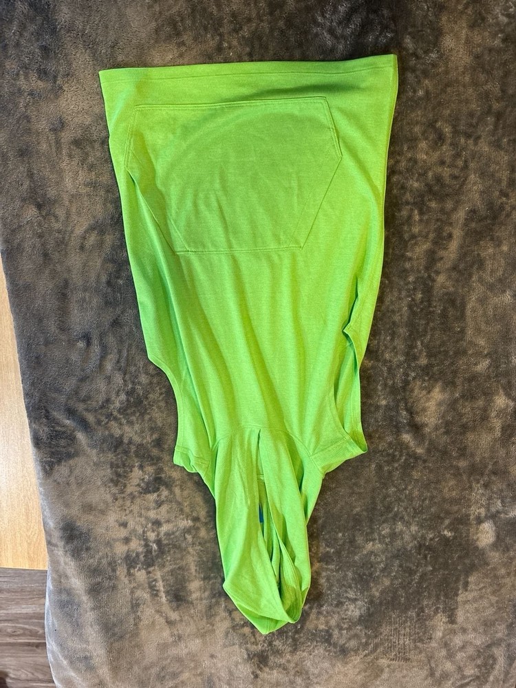 DSG Boys' Lime Green Sleeveless Hooded Training Shirt - Medium (10-12)