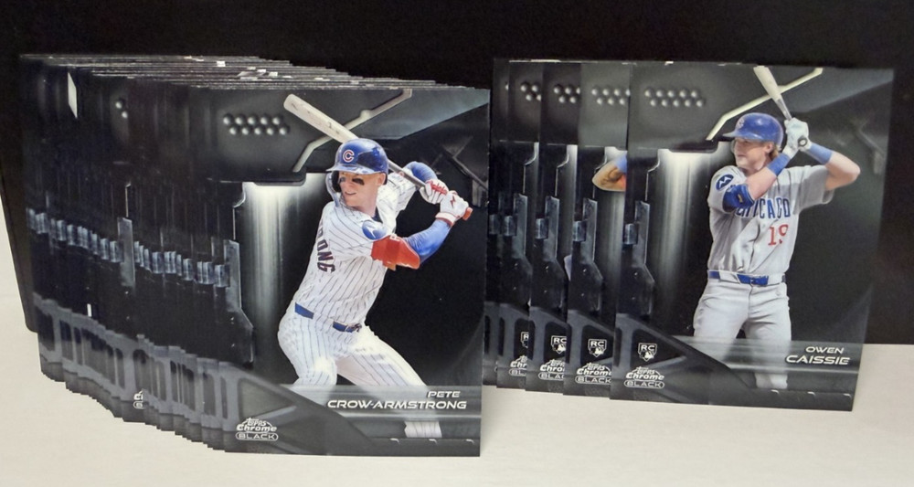 2026 Topps Chrome Black 43 Base Card Lot ~ Rookies & Vet Mix ~ No Dupes