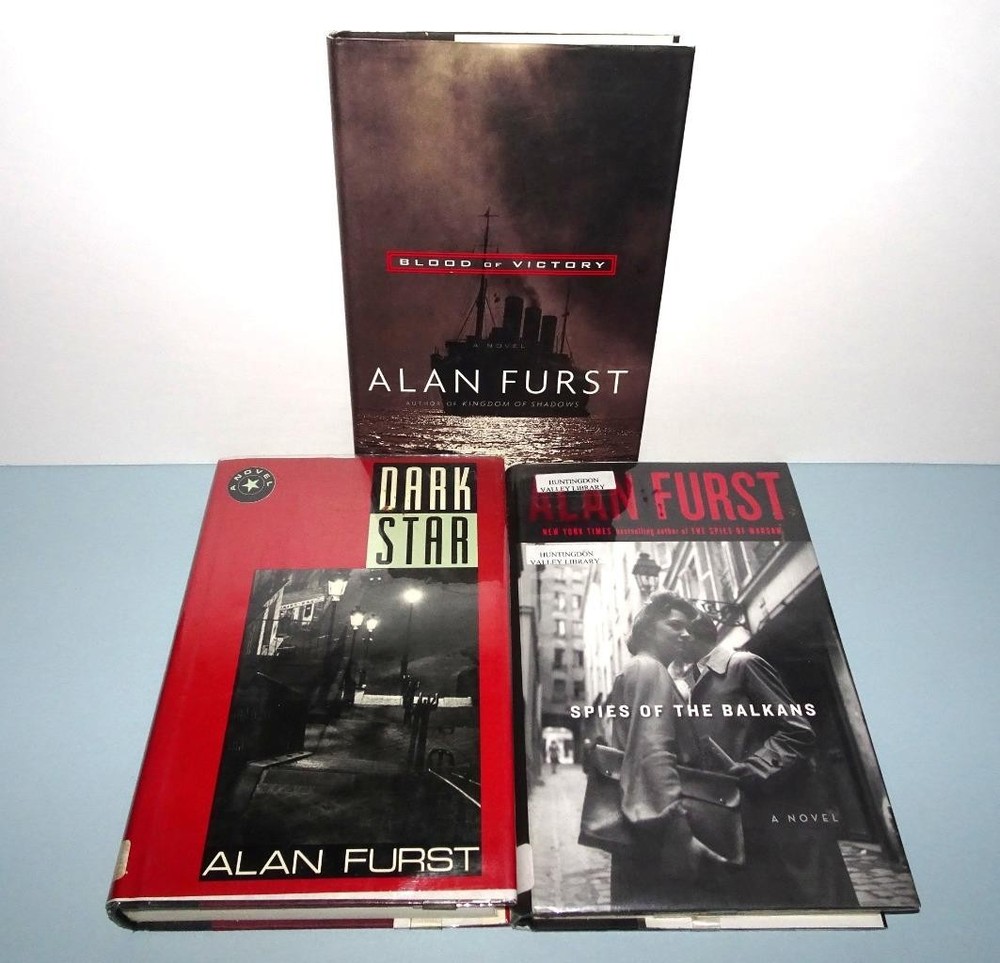 Lot of 3 Espionage Spy Thrillers by Alan Furst Hardcovers Dark Star Balkans