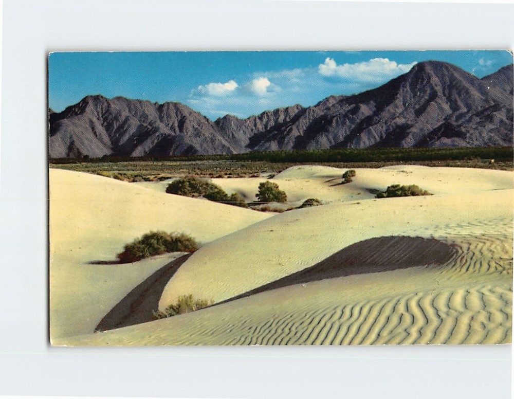 Postcard Sand Dunes Southern California USA
