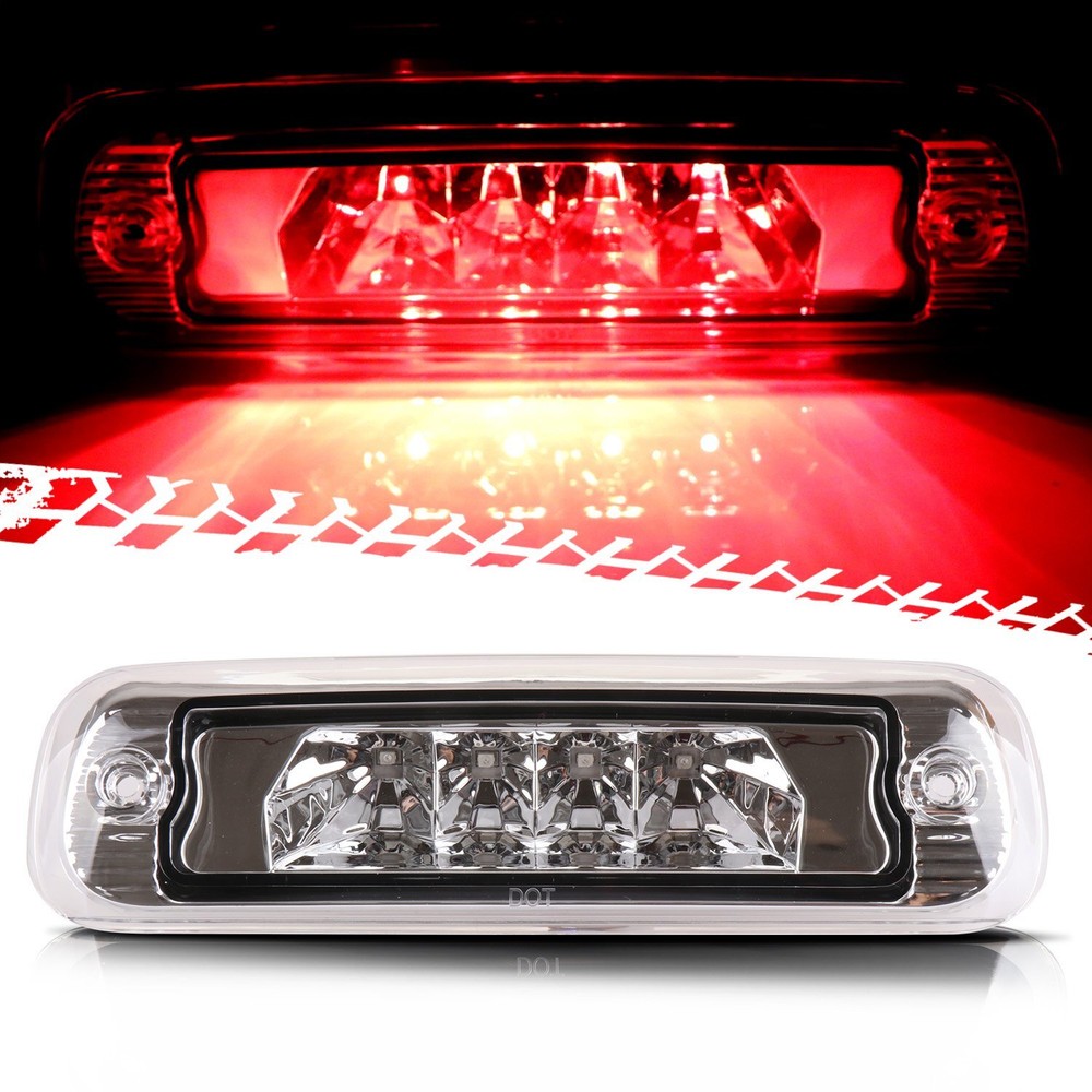 3rd High Mount Brake Light Cargo Tail Lamp 97-01 for Jeep Cherokee Clear Lens