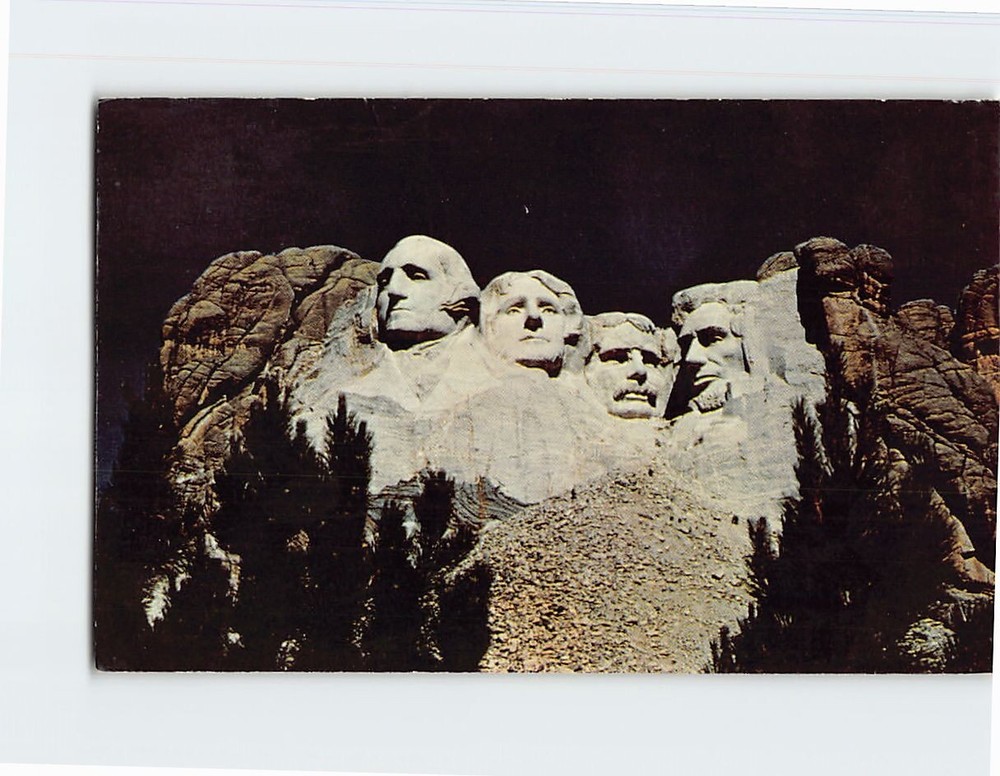Postcard Mt. Rushmore Black Hills South Dakota USA