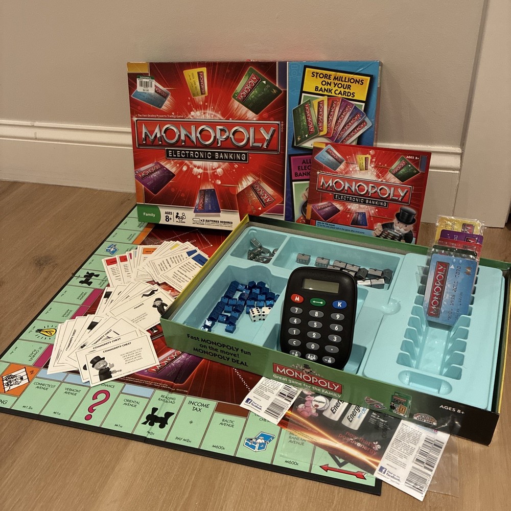 2011 - Monopoly Electronic Banking COMPLETE Hasbro Gaming TESTED VG Condition
