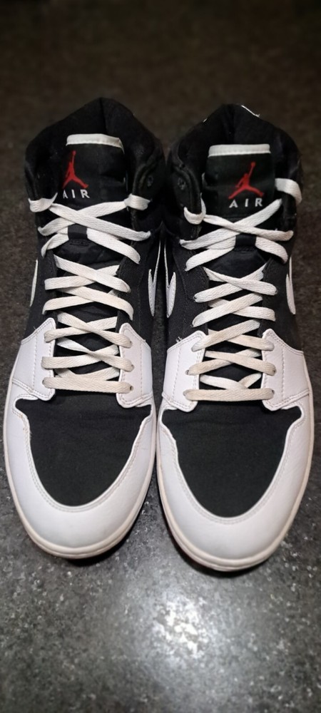 Nike Air Jordan 1 High Black White Red 2008 Size 15 Mens Fast Shipping