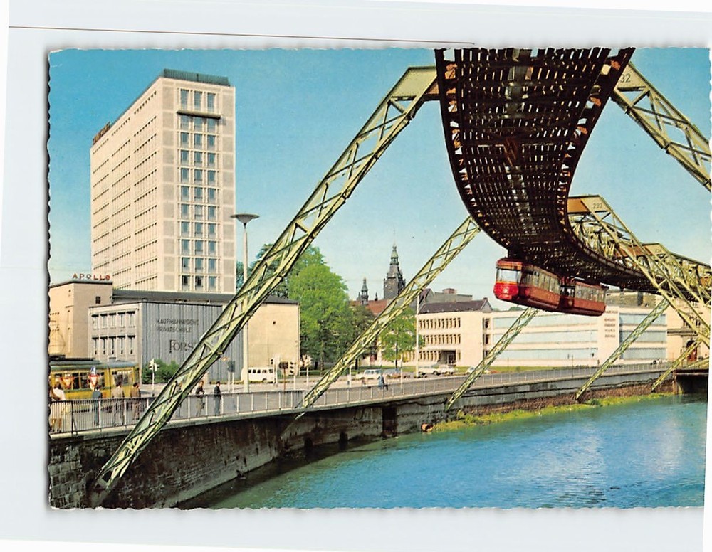 Postcard Schwebebahn Wuppertal Germany