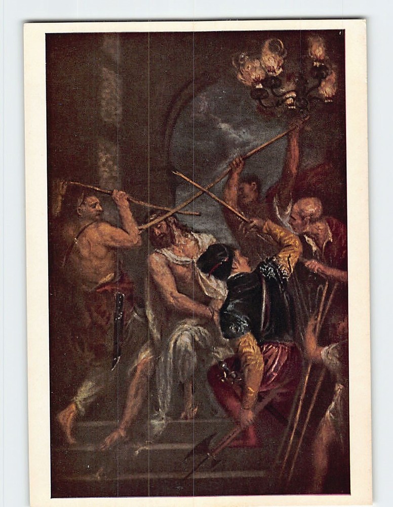 Postcard Dornenkrönung Christi By Tiziano Vecellio Munich Germany