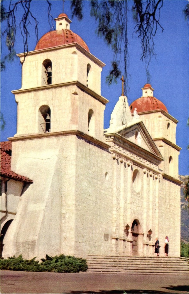 Santa Barbara Mission California ~ Spanish architecture ~ Union Pacific Railroad