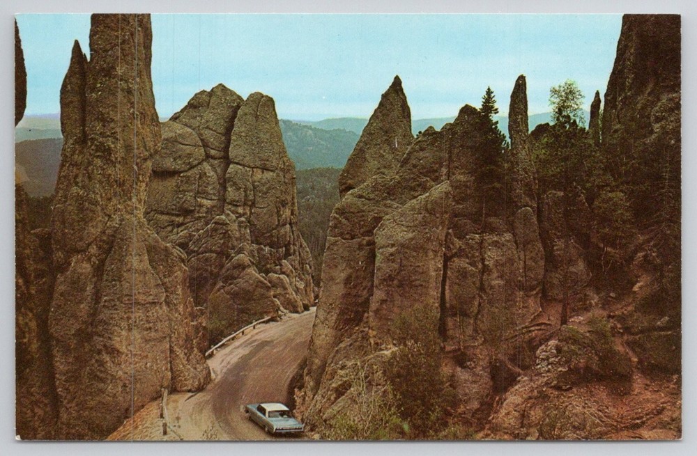 Needles Highway South Dakota Black Hills Granite Formations Postcard