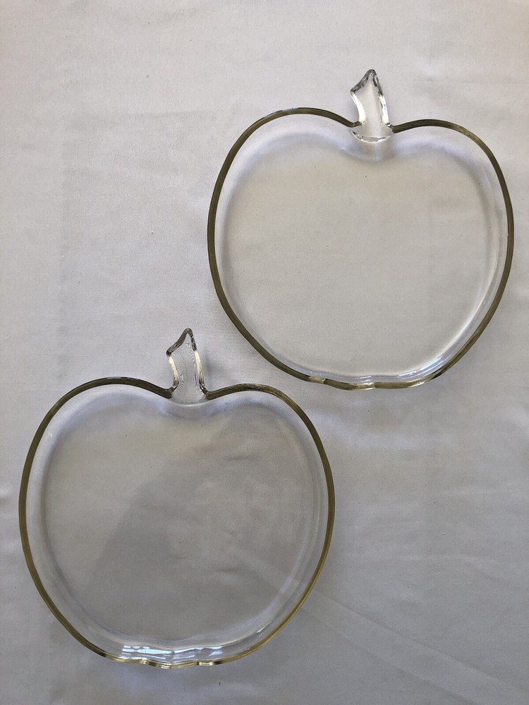 Set of 4 VTG ‘50s Hazel Atlas Apple Orchard Luncheon Plates 8
