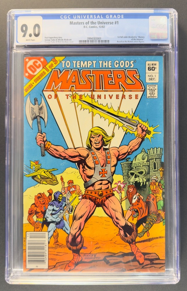 Masters of the Universe #1 1982 Newsstand CGC 9.0