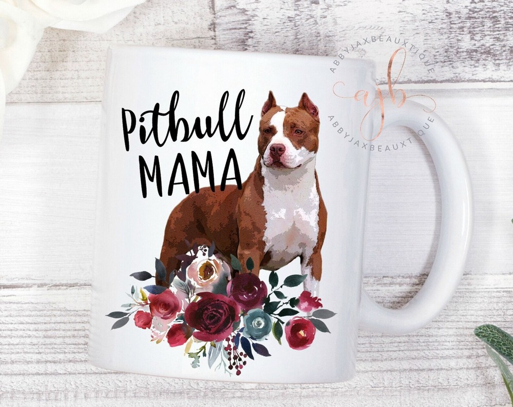 Pitbull Mama Mug Pet Mug Dog Mom Mug Gift For Dog Mom Pitbull Mug Personalized