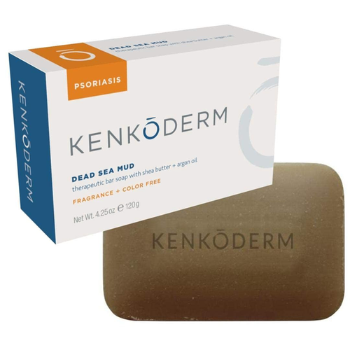 Kenkoderm Psoriasis Soap with Dead Sea Mud Argan Oil Shea Butter 4.25oz Bar