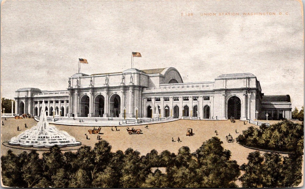 Union Station Washington D.C. Vintage Postcard Landmark History