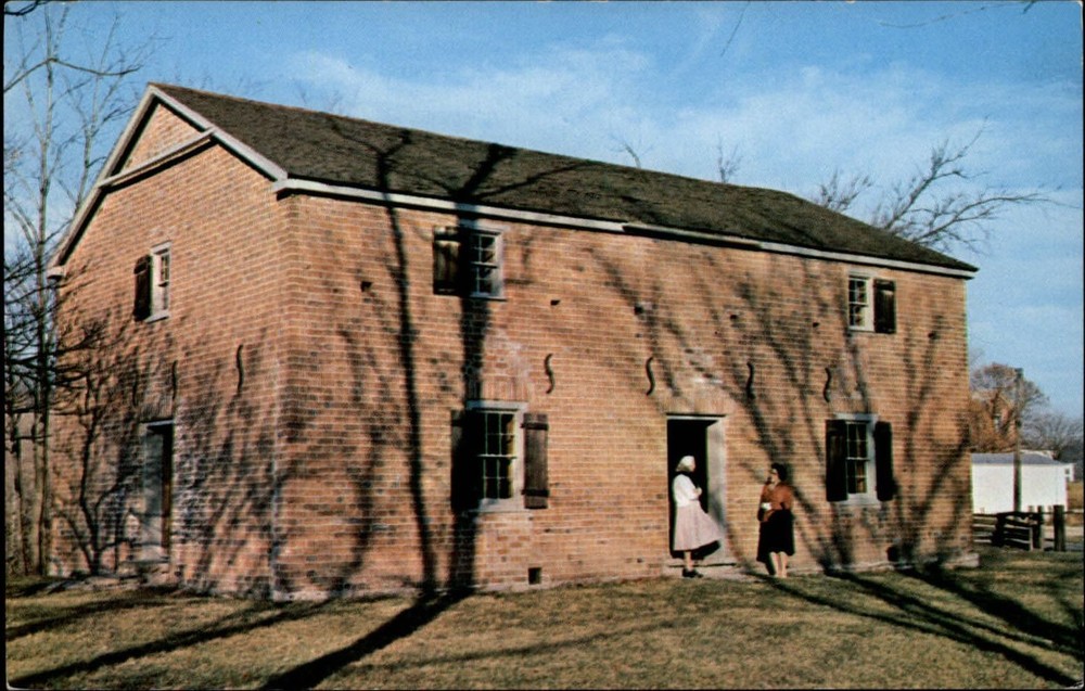 Cedar Grove Baptist Church Brookville Indiana Highway 52 ~ 1950-60s postcard