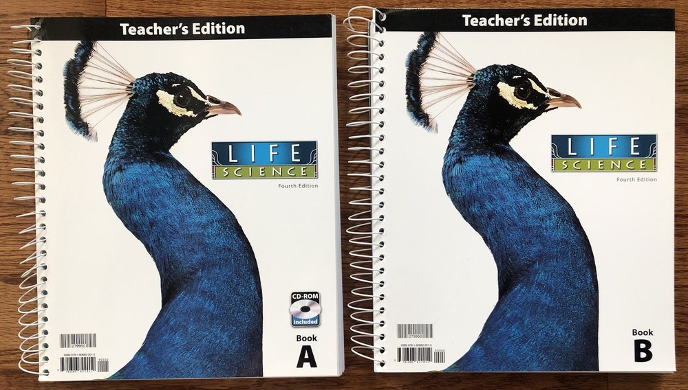 BJU Press Life Science Fourth Edition Teacher Edition Books A and B