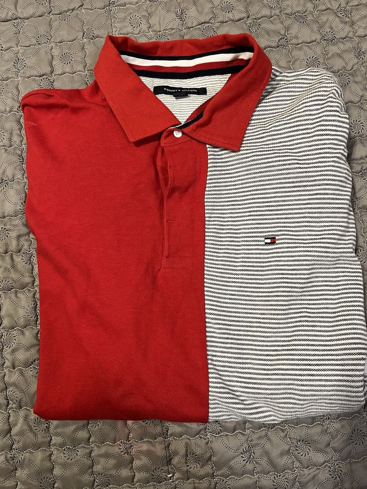Tommy Hilfiger Men's Long Sleeve Polo Shirt XL Classic Fit