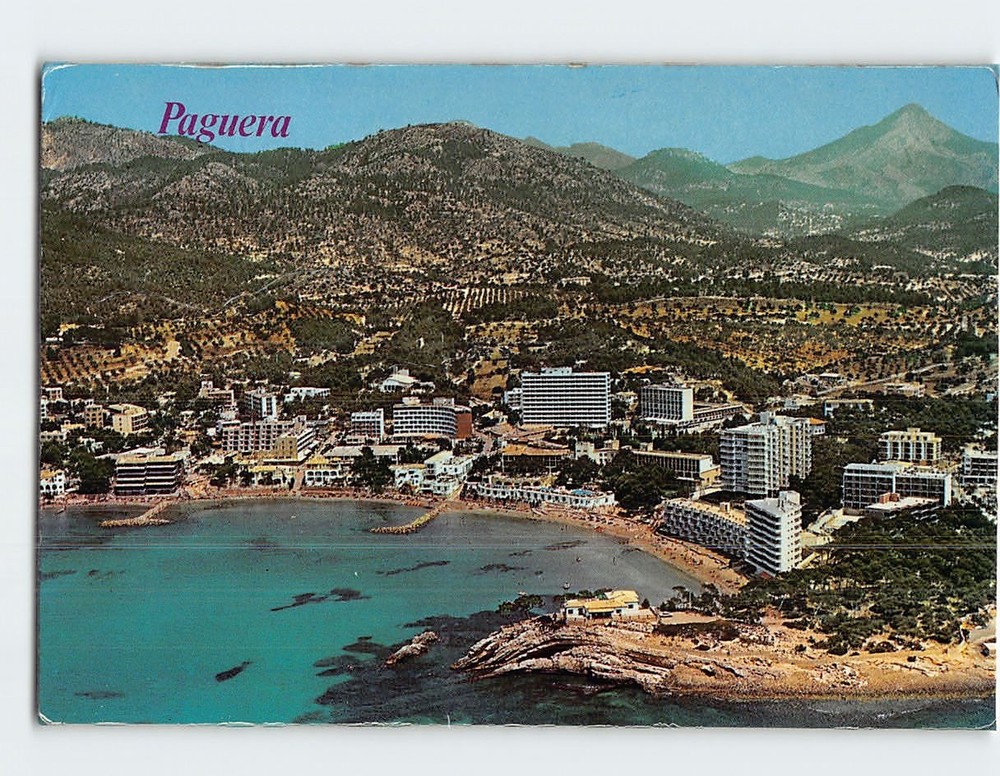Postcard Aerial View Paguera Mallorca Spain