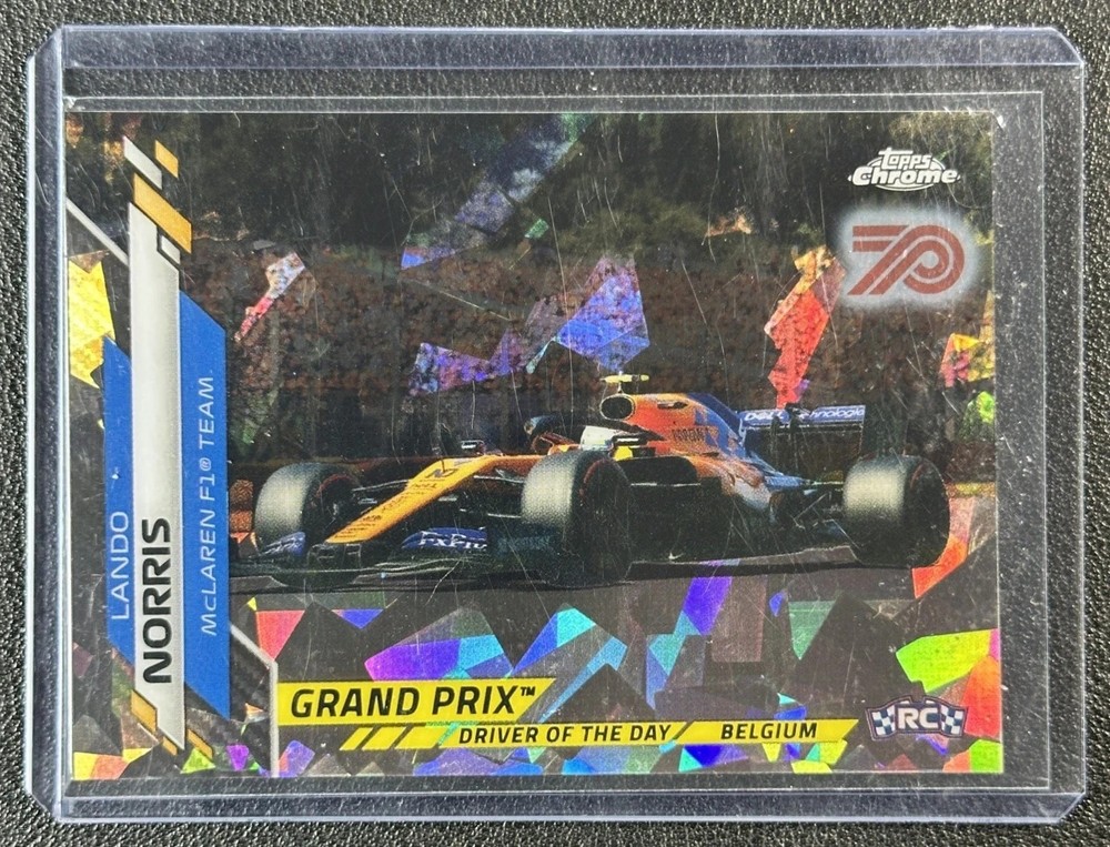 Lando Norris 2020 Topps Chrome Sapphire Formula 1 #166 70Th Anniversary Rc 61/70