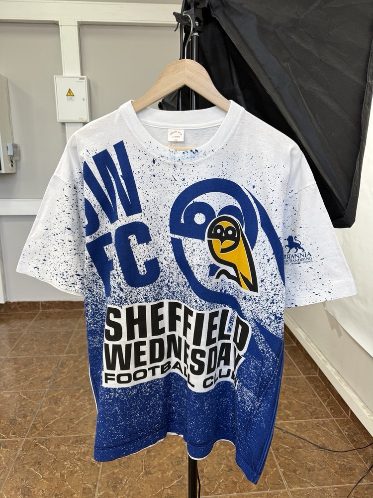 🇬🇧 Vintage 90s Sheffield Wednesday Football Club T-Shirt Size XL