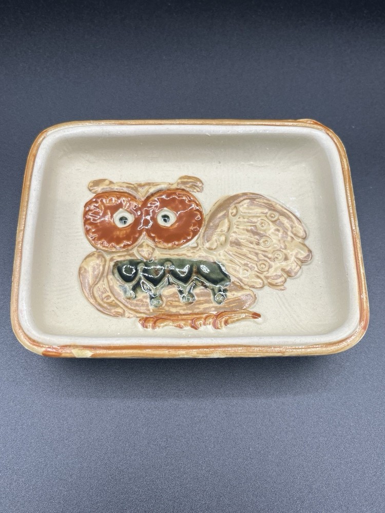 Vintage Takahashi Made in Japan Owl Dish For Trinkets/Soap Dish MCM