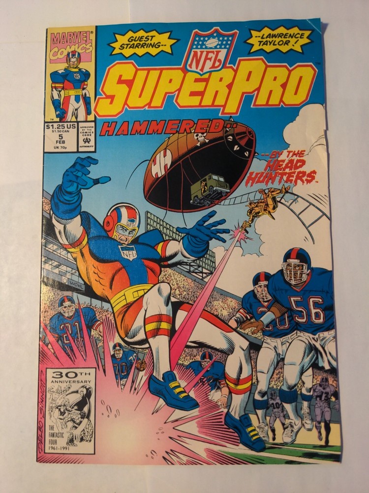 NFL SuperPro #5 (Marvel Comics February 1992)