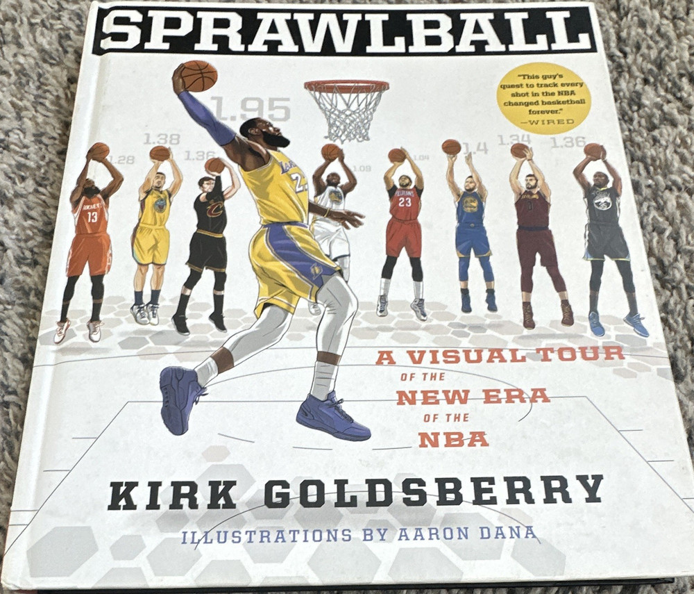 SprawlBall Kirk Goldsberry Hardcover NBA Basketball Illus Aaron Dana HMH