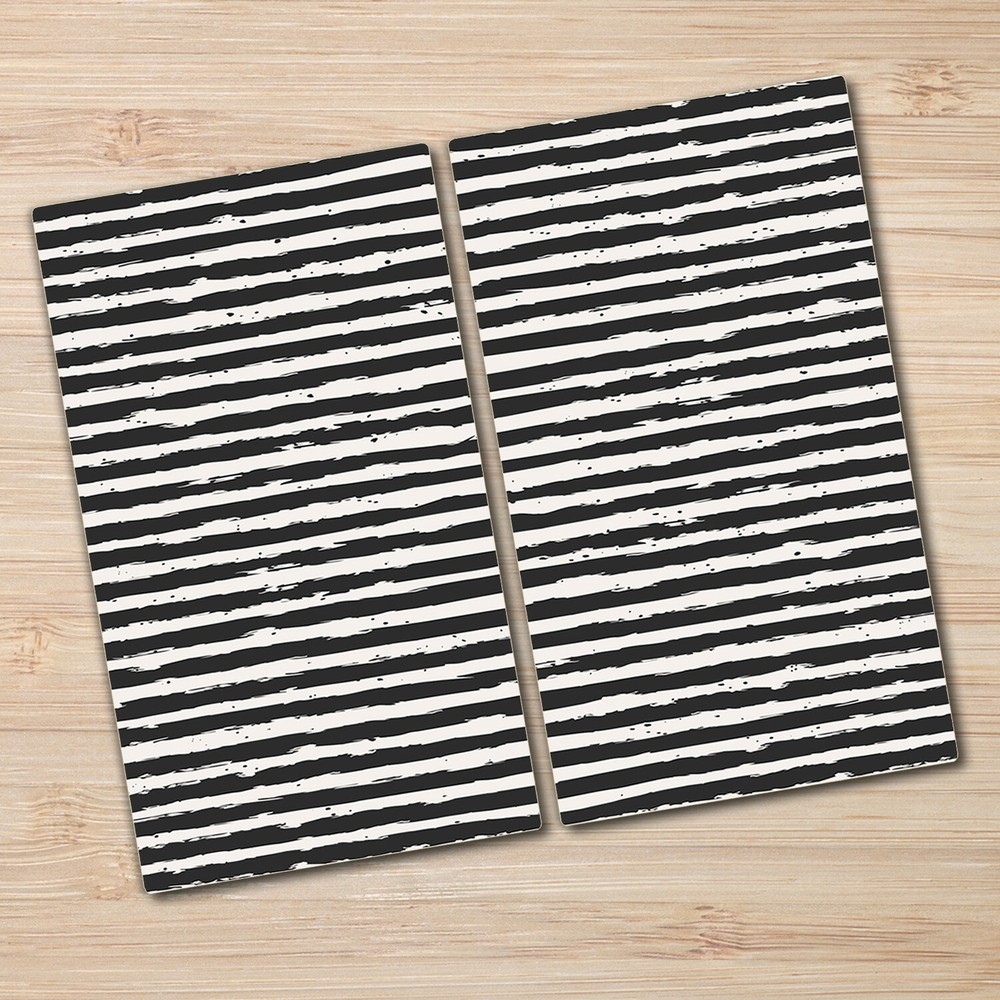 Glass Induction Ceramic Hob Cover stripes Stripe cover Any Colour Striped