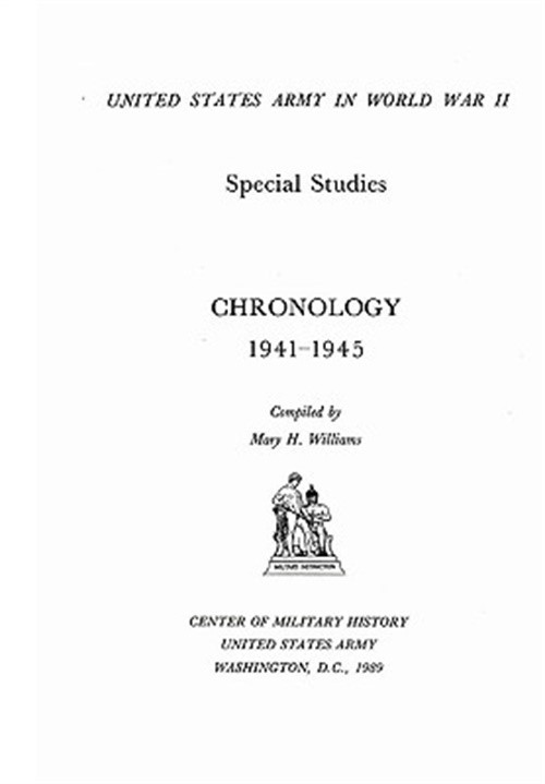 Chronology of the U.S. Army in World War II (Paperback or Softback)