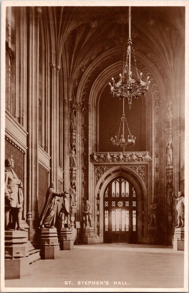 Dr Jim Stamps Postcard Real Photo Saint Stephens Hall