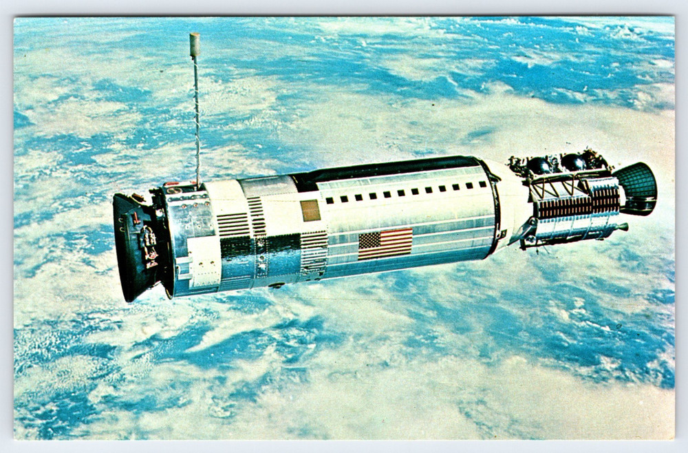 Vintage Photo Postcard John F. Kennedy Space Center NASA Gemini 12 Spacecraft