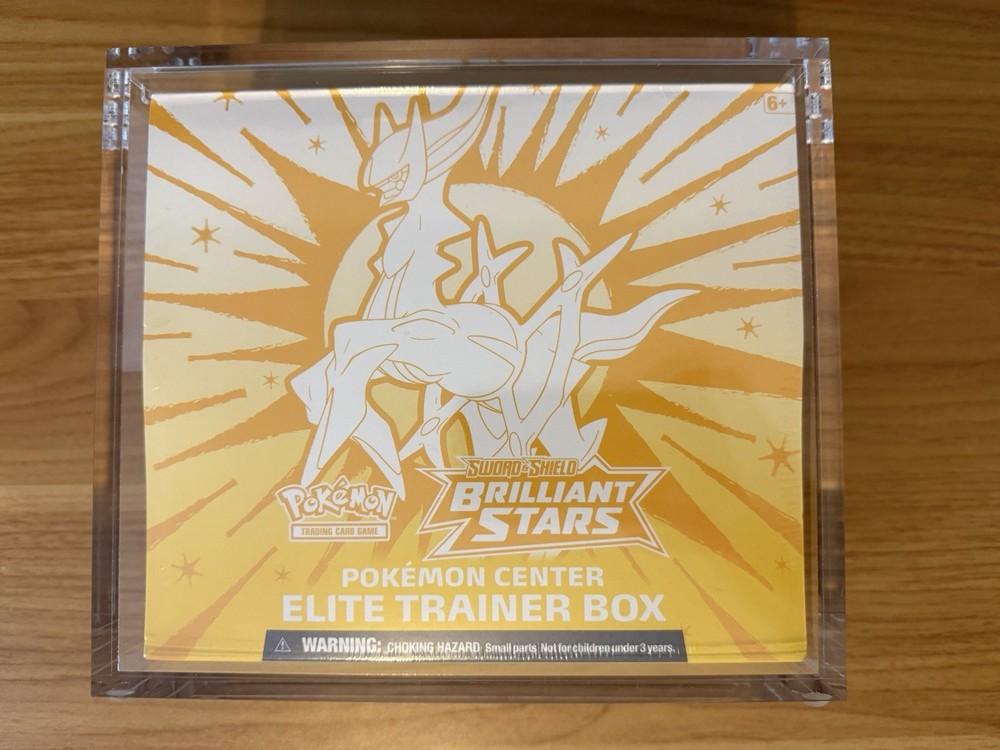 Pokemon Brilliant Stars Pokémon Center Elite Trainer Box - Sealed w/Acrylic Case