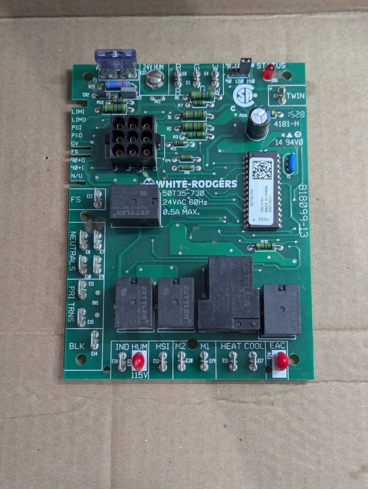50T35-743 Furnace Control Circuit Board B18099-13 Tested