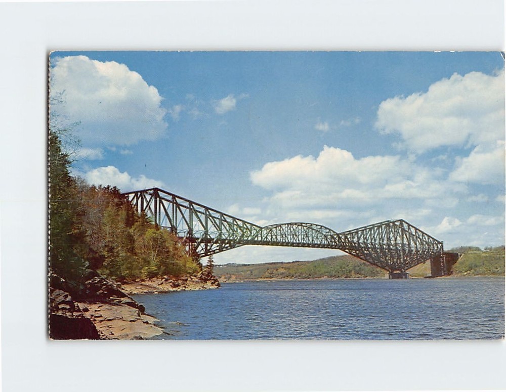 Postcard Quebec Bridge Canada