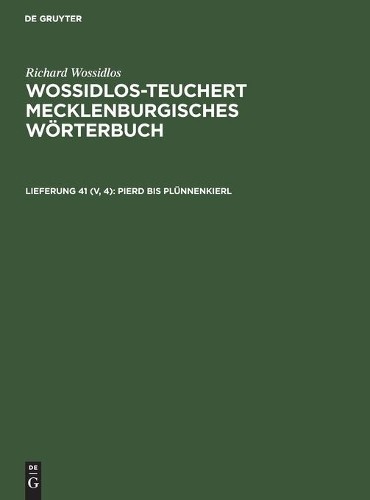 Pierd Bis Plünnenkierl (Hardback)