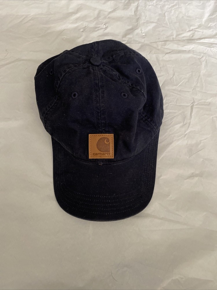 Carhartt Strapback Dad Cap Blue Patch Adjustable One Size Casual