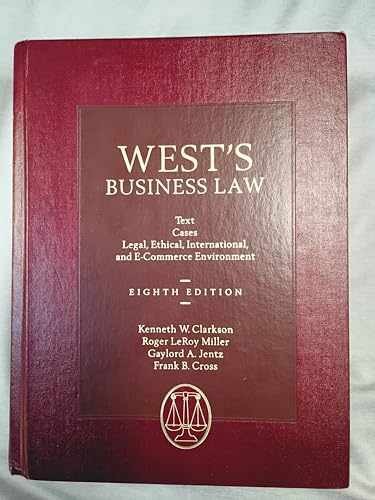 West's Business Law: Text and - Hardcover, by Miller Roger Leroy; - Very Good