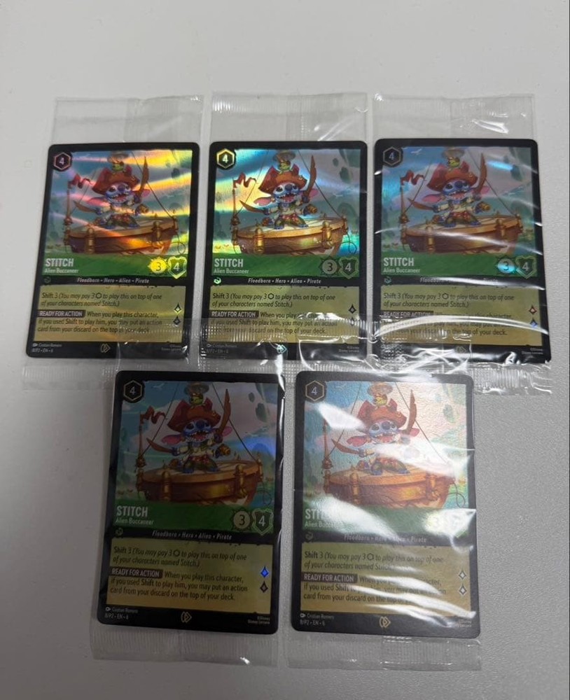 Lorcana English Stitch Promo Card 5 Set