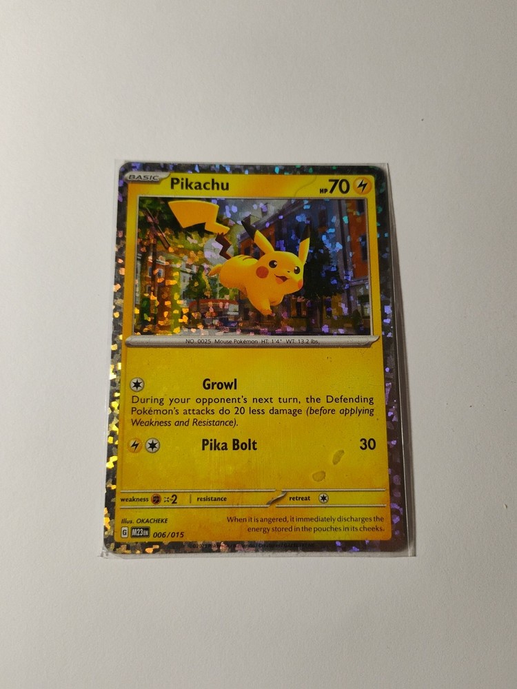 Pikachu 006/015 McDonald's Promos 2023 Holo