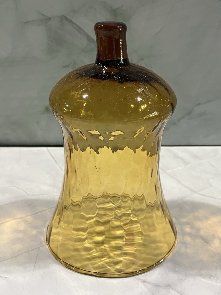 Homco Amber Honeycomb Patterned Votive Cup 5” X 3 1/4”