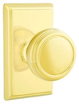 Emtek 8521NW Norwich Brass Non-Turning Double-Sided Dummy Door Knob Set