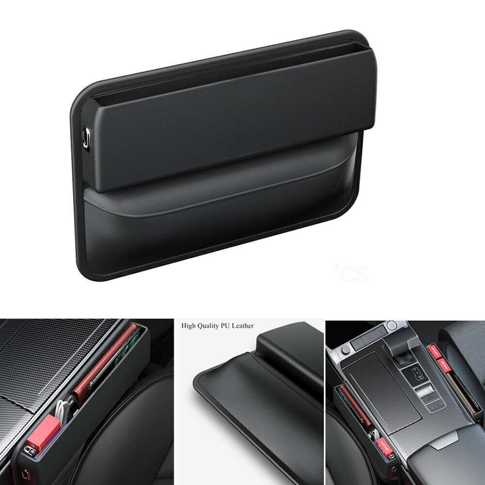 Auto Seat Side Pocket Organizer Crevice Gap Filler Storage Box Car Accessories