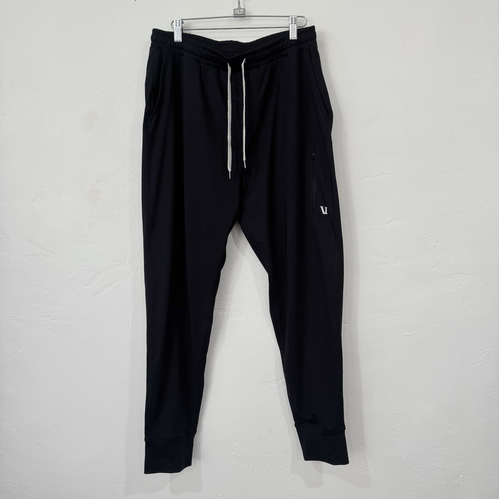 Vuori Jogger Pants Mens Size L Black Sunday Performance V416