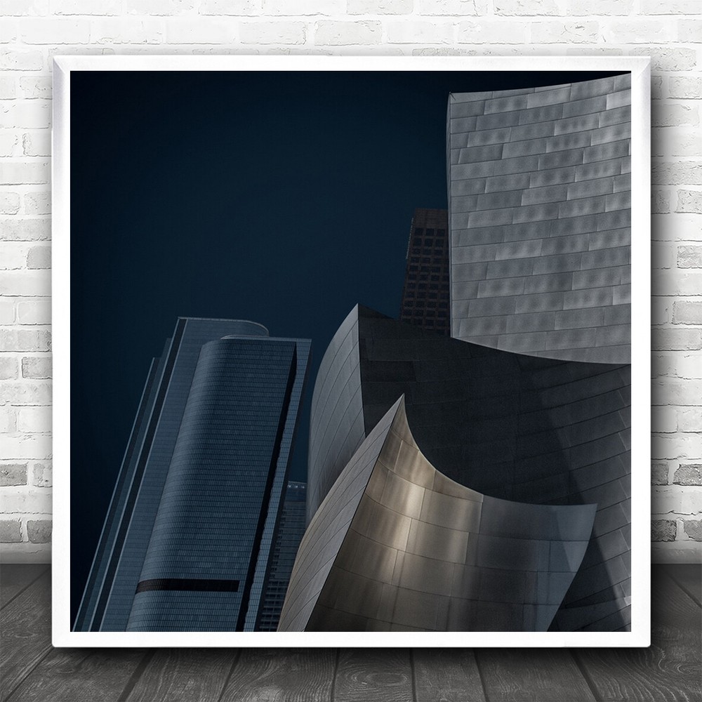 Architecture Modern Landmark Famous Travel Sight Sightseeing Square Art Print
