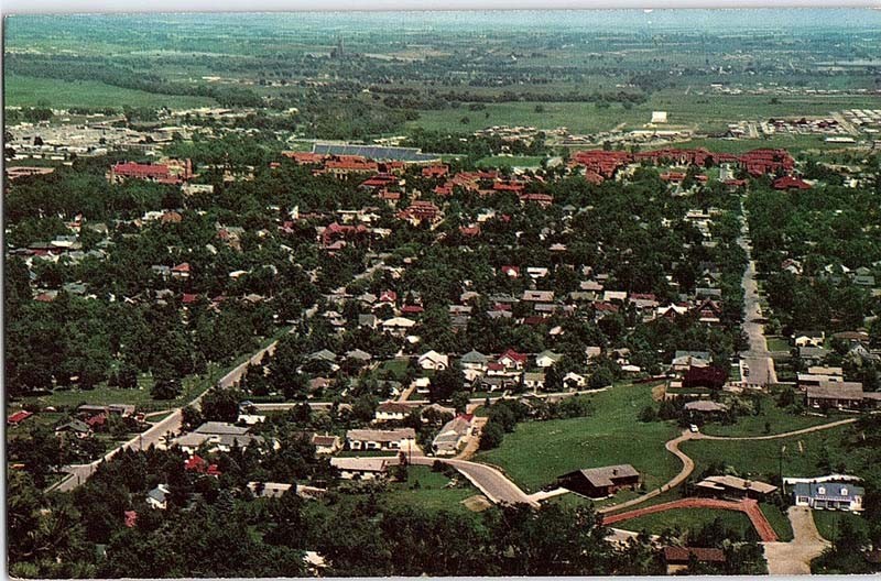 Postcard AERIAL VIEW SCENE Boulder Colorado CO m/09 AJ4461