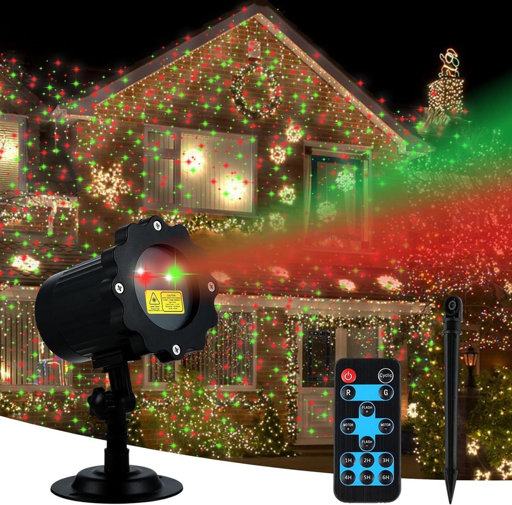 Christmas Projector Lights Outdoor, Waterproof Christmas Decorations Led Ligh...