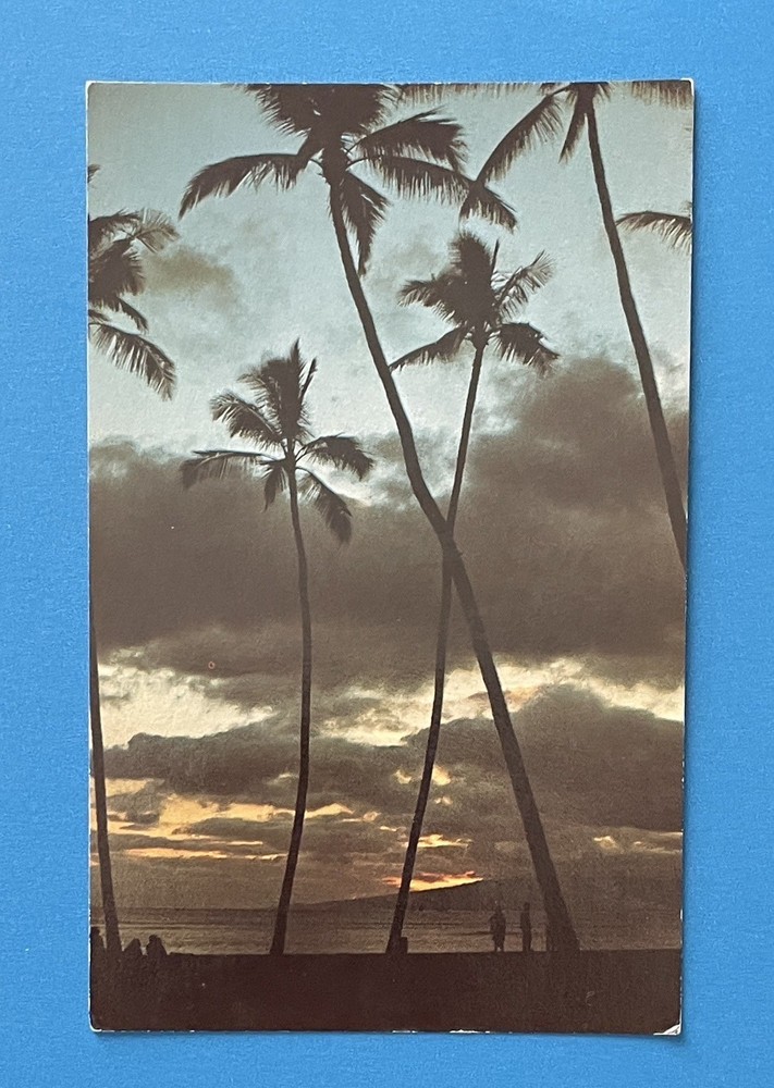 Vintage Postcard Sunset In Hawaii Collectible Souvenir UNUSED