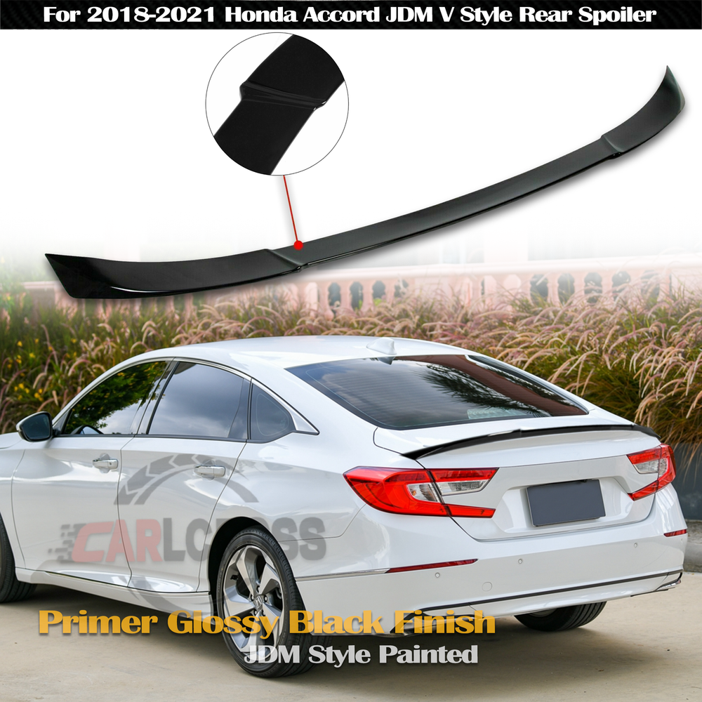 2018-2022 Honda Accord JDM Trunk Spoiler Wing Glossy Black ABS