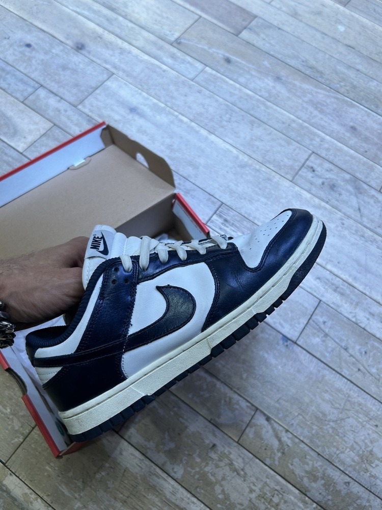 Size 10 W - 8.5 M - Nike Dunk Premium Low Vintage Navy