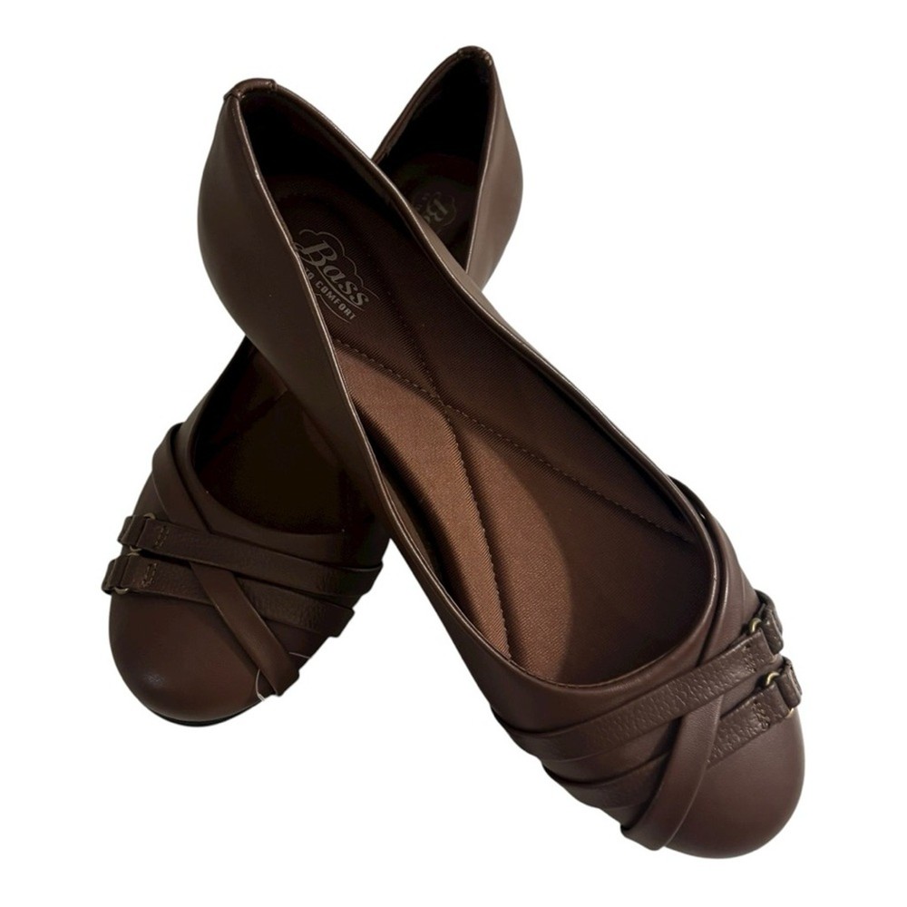 Bass Madison Women's Brown Slip On Loafers Pillow-soft bed Size 8 Wide