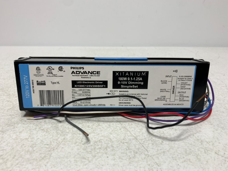 Philips XI180C125V200BSF1 LED Driver 180W 120-277V Dimmable